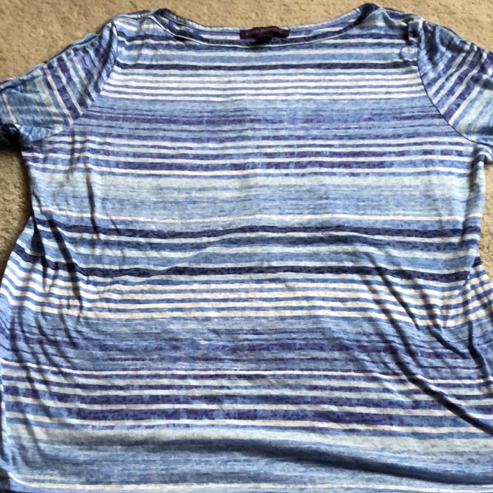 Multi blue stripe top